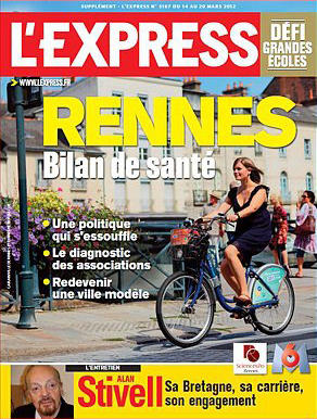 Couverture de l'Express / Mars 2012